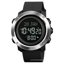 2021 New Muslim Prayer Azan Wristwatch Custom Logo Skmei 1728 Qibla Waterproof Men Sport Digital Watches